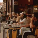 Sudut lantai satu Sasana Krida Dongeng Kopi Roastery terdekat di Kalasan Sleman, kini lebih nyaman dengan peneduh baru